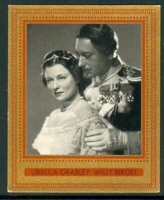 1937: Ursula Grabley &amp; Willy Birgel, vintage Filmbilder cigarette card #298