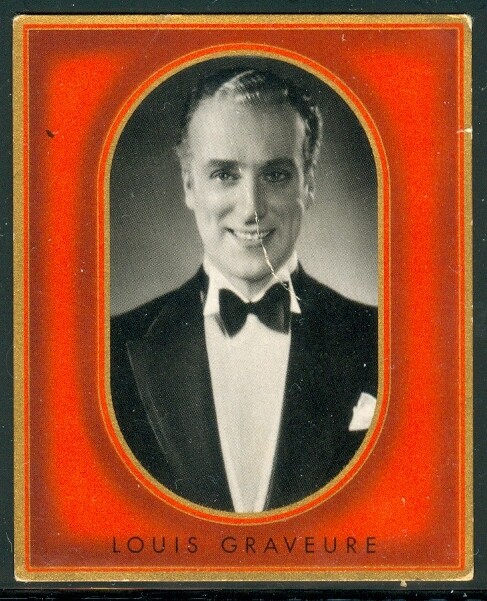 1936: Louis Graveure, the mystery man, vintage Filmbilder cigarette card #171
