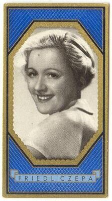 Friedl Czepa - Austrian actress b&amp;w photo cigarette card #370