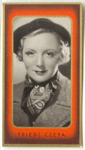 Friedl Czepa - Austrian actress b&amp;w photo cigarette card #216