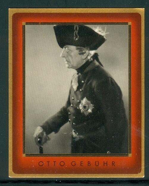 Otto Gebühr - Nazi propaganda film star - vintage Filmbilder cigarette card #200