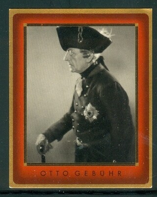 Otto Gebühr - Nazi propaganda film star - vintage Filmbilder cigarette card #200