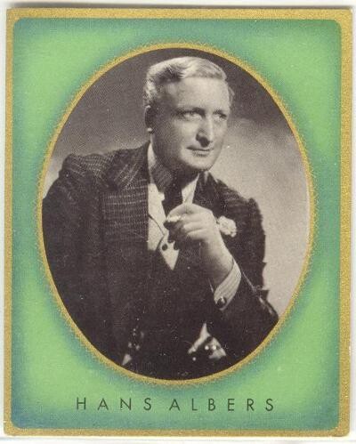 Hans Albers - German Film Super-Star, 1936! Cigarette card #117