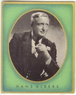 Hans Albers - German Film Super-Star, 1936! Cigarette card #117