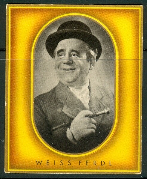 1936: Weiss Ferdl - Bavarian Actor cigarette card #152