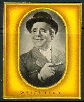1936: Weiss Ferdl - Bavarian Actor cigarette card #152