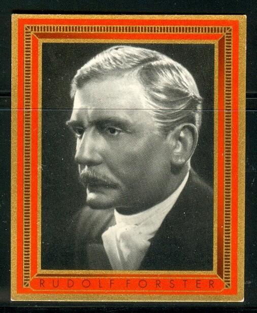 1937: Rudolf Forster - Mack the Knife large cigarette card #415