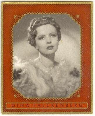 1937: Gina Falckenberg, Actress/Author large cigarette card #432