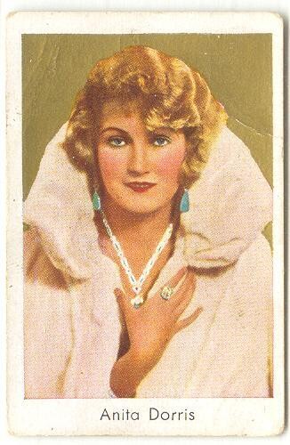 Anita Dorris - Weimar Era German film actress - c. 1932 Salem Gold Film #169