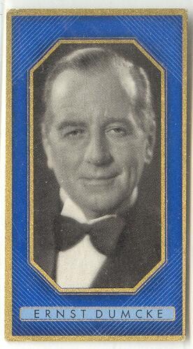 Ernst Dumcke - Nazi era German character actor cigarette card #440