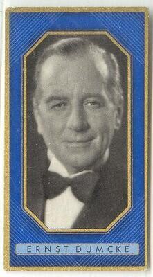 Ernst Dumcke - Nazi era German character actor cigarette card #440