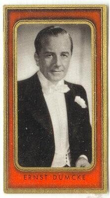 Ernst Dumcke - Nazi era German character actor 1936 cigarette card #159