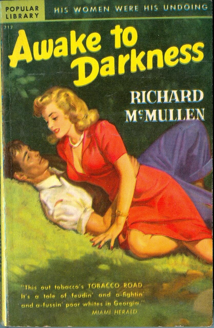 Popular Library #212 - Awake to Darkness by Richard McMullen - 1947 vintage paperback
