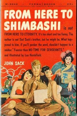 Perma Books #M-3042 - From Here to Shimbashi by John Sack, April 1956 Hershfield