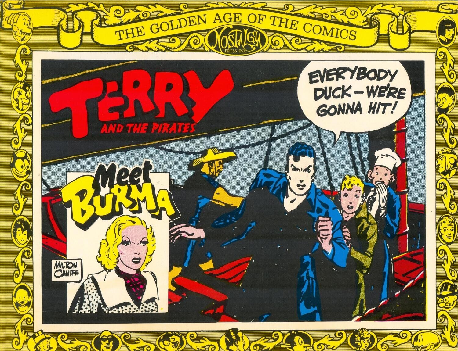 Terry and the Pirates Meet Burma - Nostalgia Press 1975 trade paperback