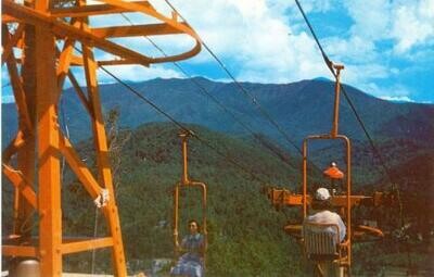 1960s Chrome: Smoky Mountain Ski Lift, Gatlinburg, Tenn