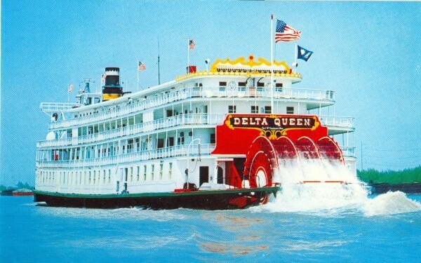Circa 1970 Chrome - Delta Queen sternwheeler - MINT