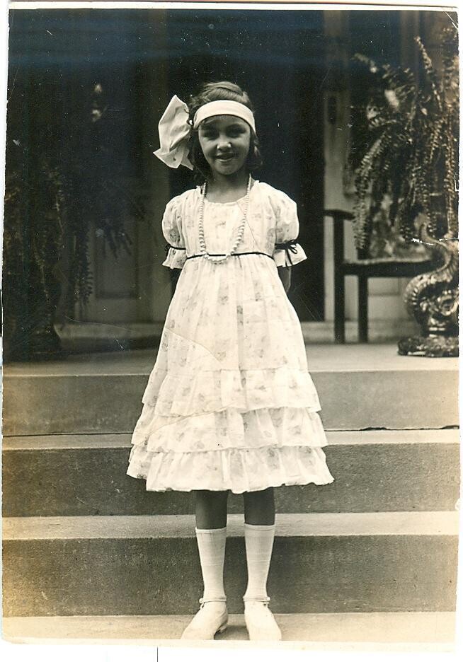 1910s Real Photo Postcard: Marion Hudson Ham of Los Angeles - cute little girl