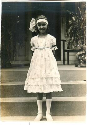 1910s Real Photo Postcard: Marion Hudson Ham of Los Angeles - cute little girl