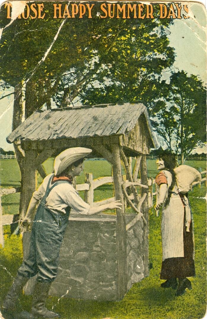 Rustic Lovers #67 - Those Happy Summer Days - 1916 divided back postcard