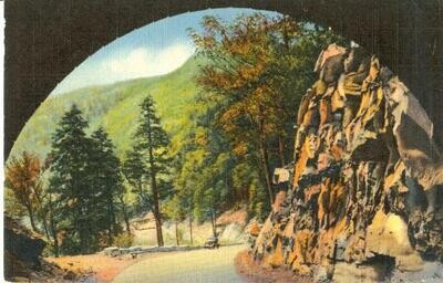 LINEN 1936: Looking out a Highway Tunnel, GSMNP