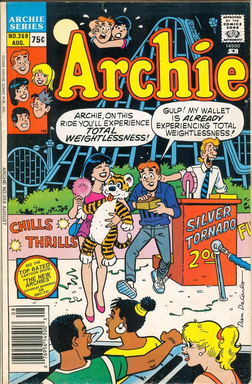 Archie Comics #359 - August 1988 - 75¢ cover price, Dan DeCarlo art