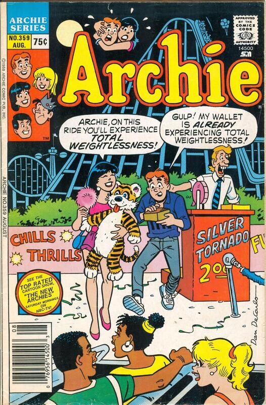 Archie Comics #359 - August 1988 - 75¢ cover price, Dan DeCarlo art