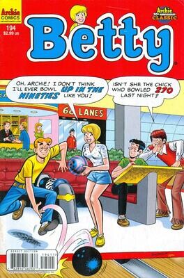 Betty #194 (November 2011) Archie Comics, $2.99 Dan DeCarlo cover and interior