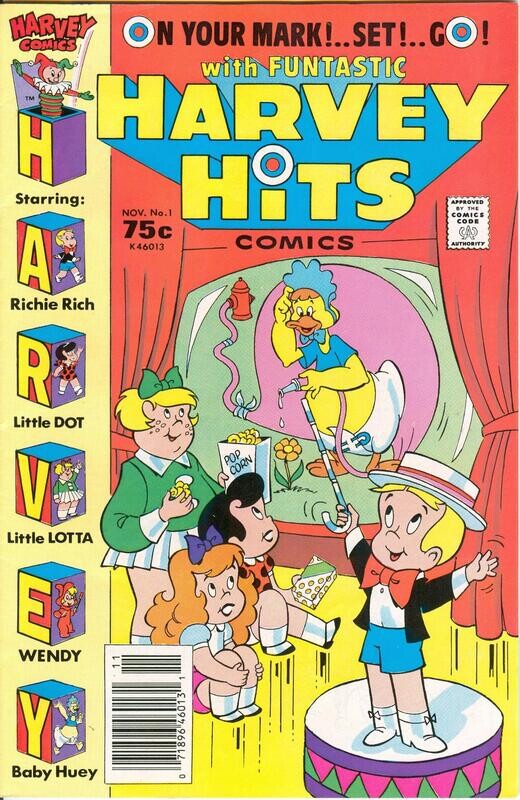 Harvey Hits Comics #1 - Harvey Comics, November 1986 - Warren Kremer, 75¢ cover