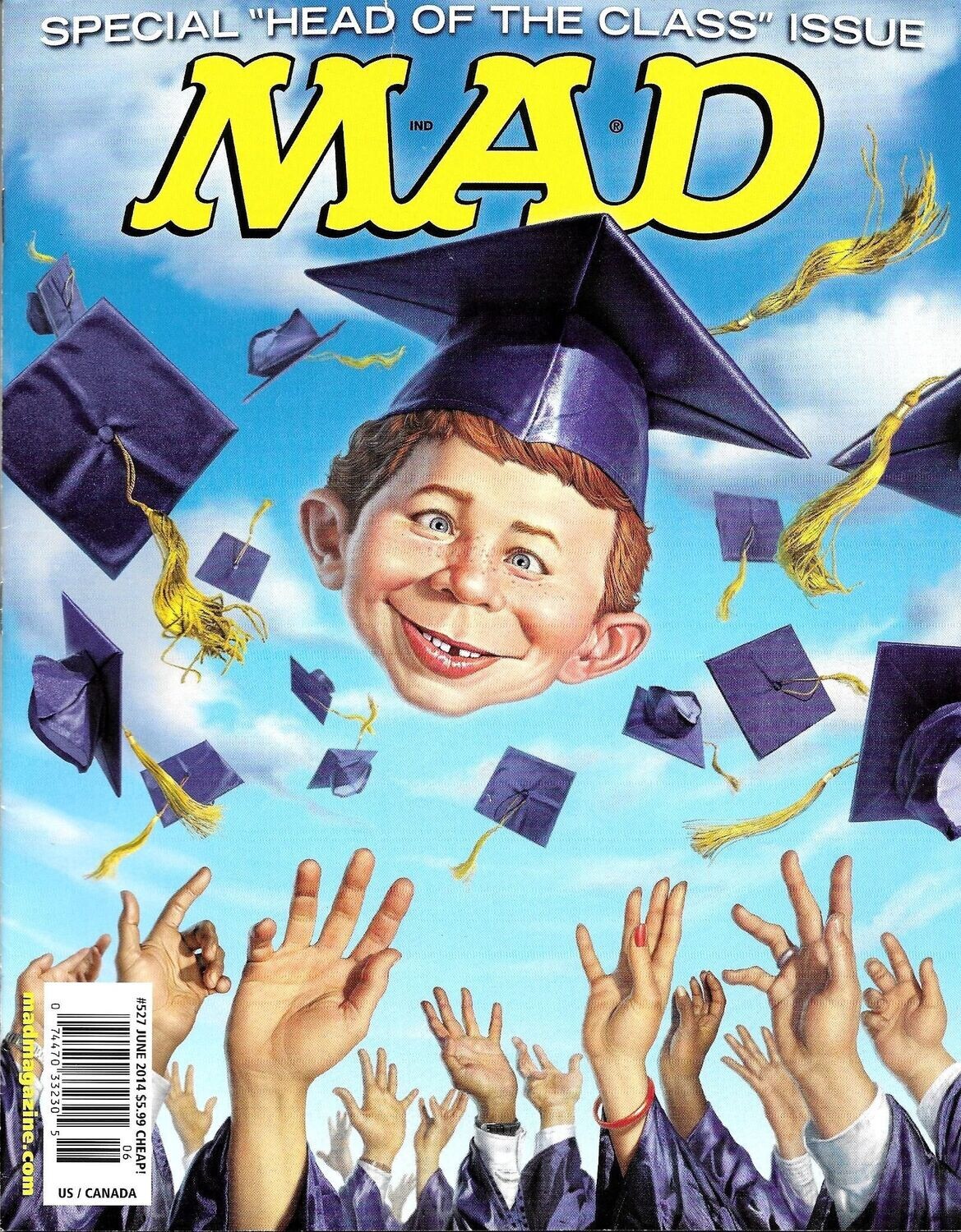 MAD Magazine #527, EC Comics, June 2014, $5.99, graduation cover