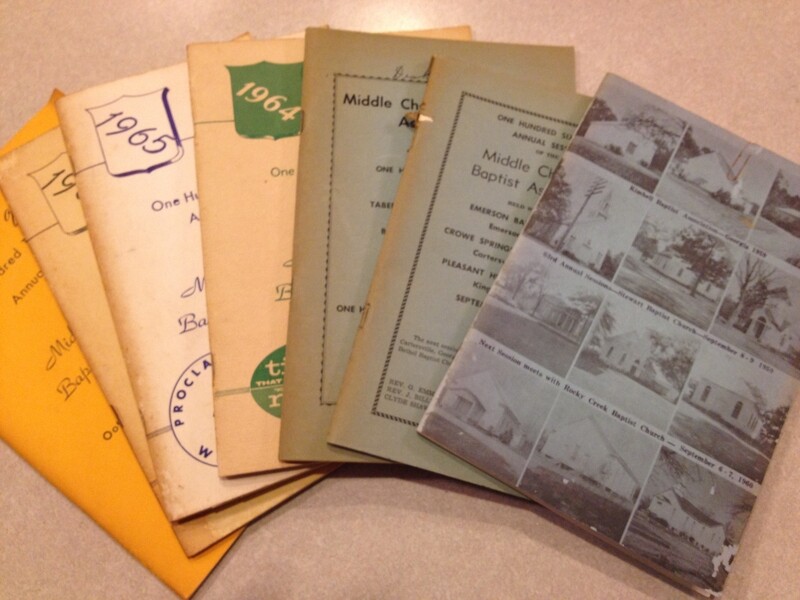 Georgia Baptists: Kimbell &amp; Middle Cherokee Baptist Associations minutes 1959-68