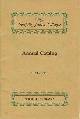 Norfolk Junior College Annual Catalog 1929-1930 - Nebraska, photo illustrated