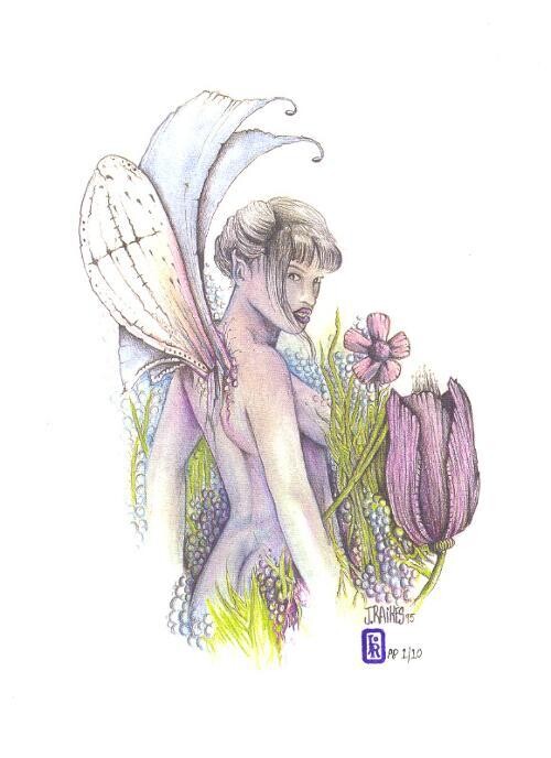 Erotic Fairy Print - J. W. Raikes - Artists Proof #2