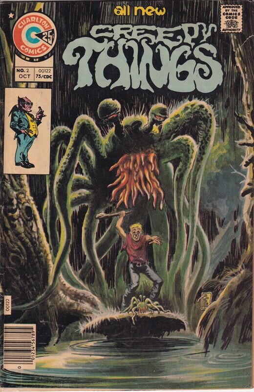 Creepy Things #2, Charlton Comics, October 1975 25¢ cover by Tom Sutton
