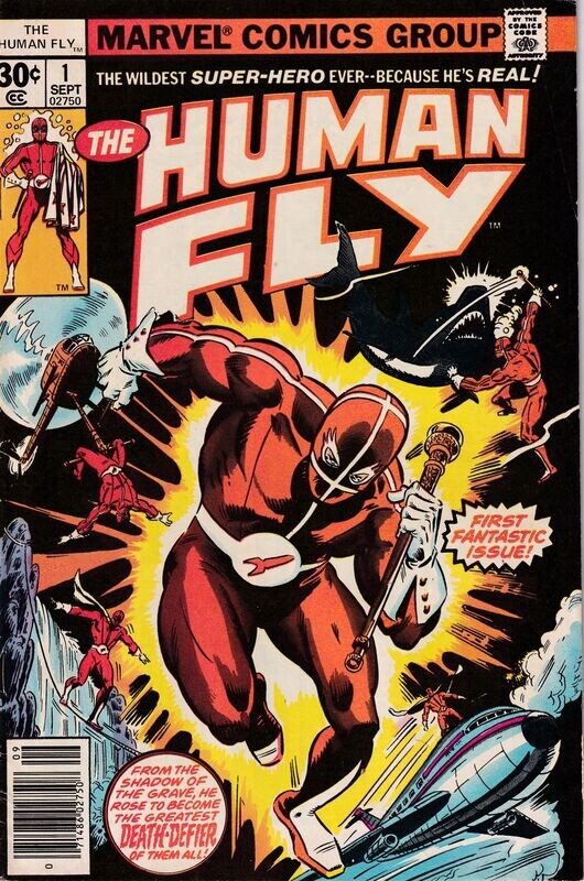 Human Fly #1, Marvel Comics, September 1977, 30¢ cover price, Al Milgrom cover