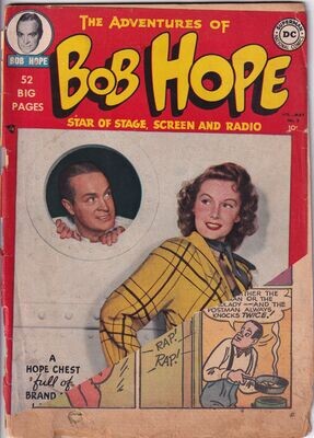 Adventures of Bob Hope #2, April-May 1950, DC Comics 10¢ photo cover