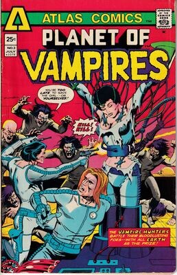 Planet of Vampires #3, Atlas Comics, July 1975, 25¢ cover, Russ Heath