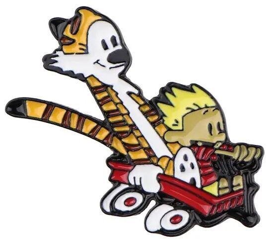 Calvin &amp; Hobbes pin-back button