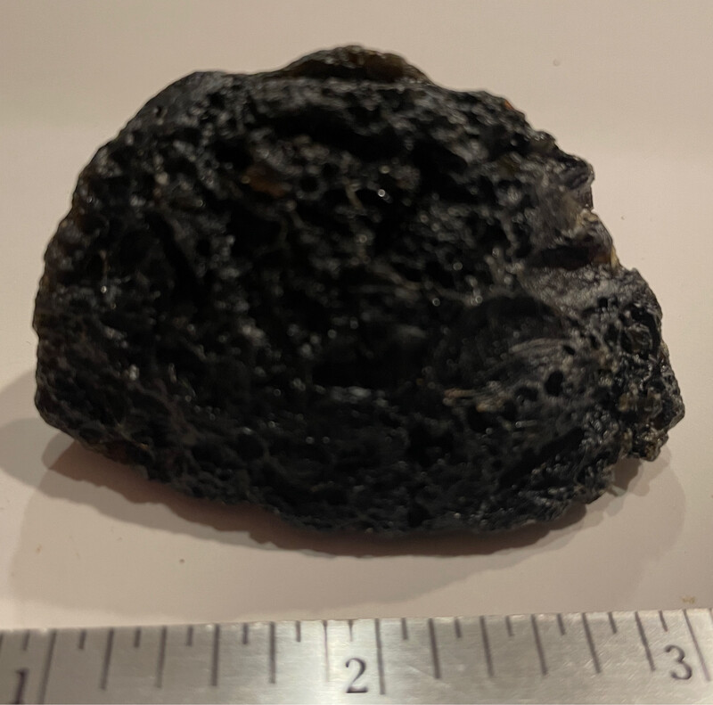 Indochinite Tektite Meteorite 36 Grams Bubble Piece - Vietnam