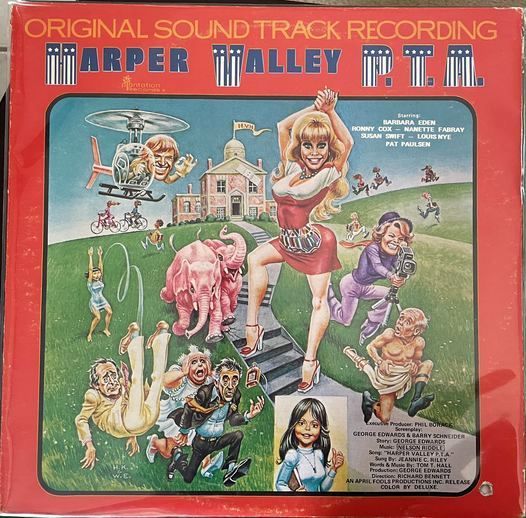 Harper Valley PTA - green vinyl soundtrack album VG/VG+