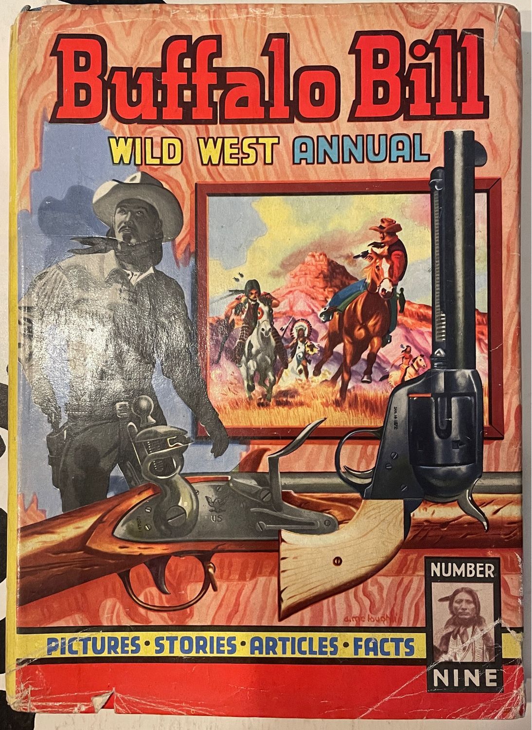 Buffalo Bill Wild West Annual #9 (1957) with dust jacket