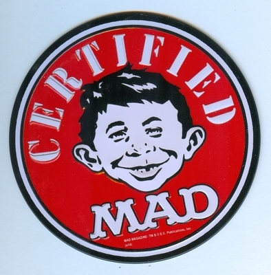 Certified Mad Tin Magnet