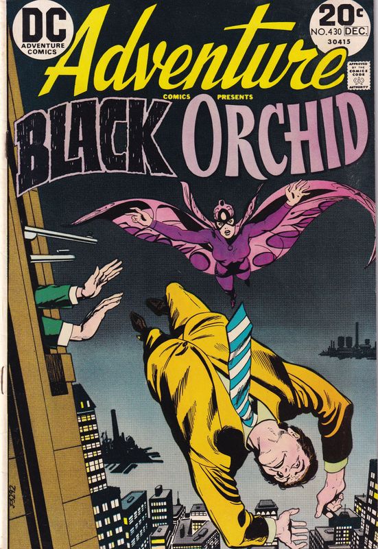Adventure Comics #430, DC December 1973, DeZuñiga, Oskner, 3rd Black Orchid