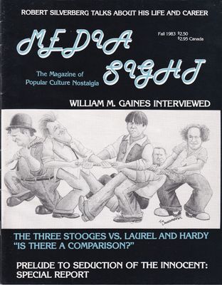 Media Sight #3, September 1983, Bill Gaines of EC interview, Seduction, Stooges