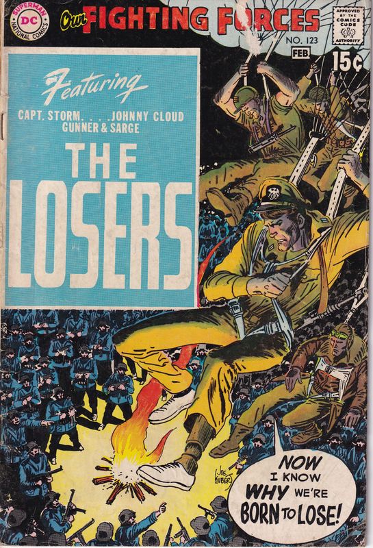 Our Fighting Forces #123, DC January 1970, first Losers, Joe Kubert &amp; Russ Heath