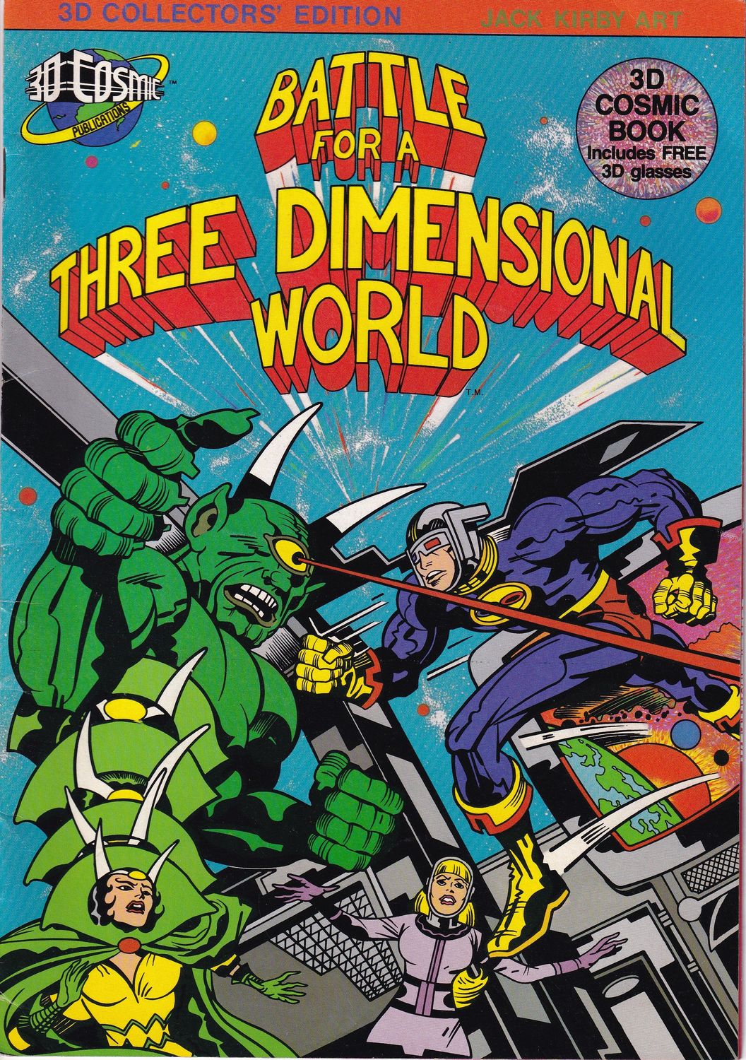 Battle for a Three Dimensional World #1, 1982, Jack Kirby cover and interior