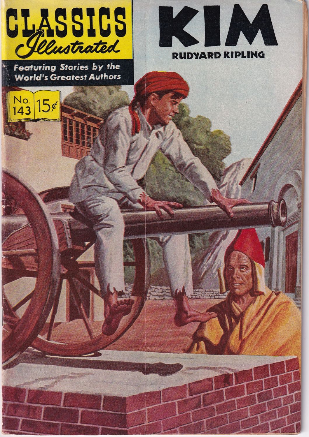 Classics Illustrated #143, Kim by Rudyard Kipling, art by Joe Orlando, 1st ed.