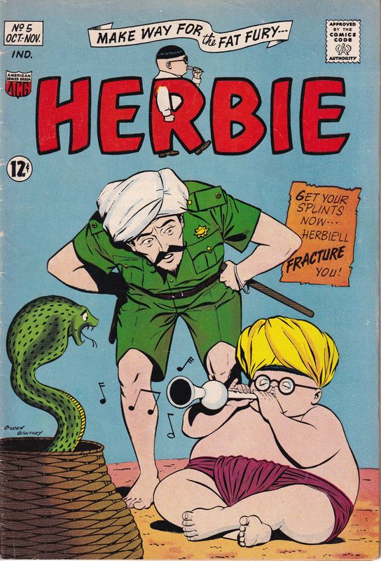 Herbie #5, ACG, October 1964, Ogden Whitney 12¢ cover