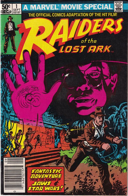 Raiders of the Lost Ark #1-2, Marvel Comics, 1981, 50¢ John Buscema interior art
