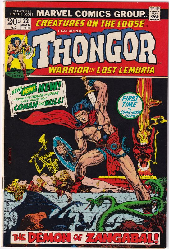 Creatures on the Loose #22, Marvel Comics, March 1973, 20¢ Jim Steranko cover